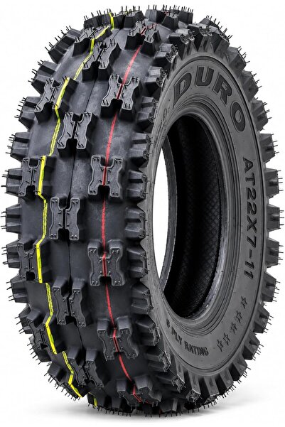 FUKUKAWA DURO AT22X7-11 ATV UTV Tire 22x7-11, 6 Ply Off-Road Tire, Aggressive...
