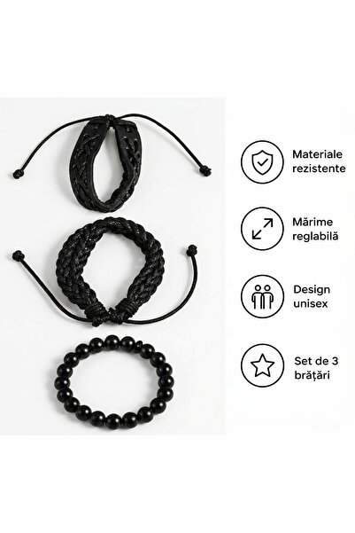 ERDL Set de 3 brățări unisex