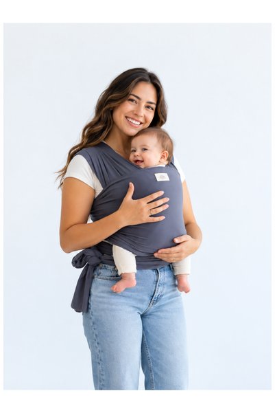 Pamuklu Esnek Wrap Sling Bebek Taşıma Şalı, Yenidoğan ve Bebekler İçin Premium Kumaş