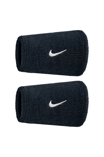 Nike Swoosh Classic Doublewide Erkek Siyah Antrenman Bileklik N.101.2406.010.OS