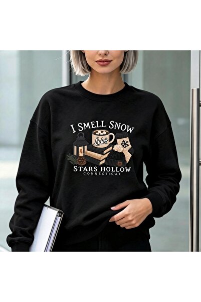 Vordevia Φούτερ Gilmore Girls Stars Hollow με στάμπα  "I Smell Snow ", από βα...
