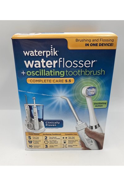 Waterpik جهاز تنظيف الأسنان كومبليت كير 5.5 فلوسر وايت WP-811UK