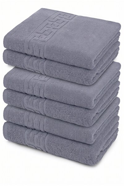 Truva Home Set 6 Prosoape Baie Hoteliere Greek | 30x50 cm | Bumbac 100% | Den...
