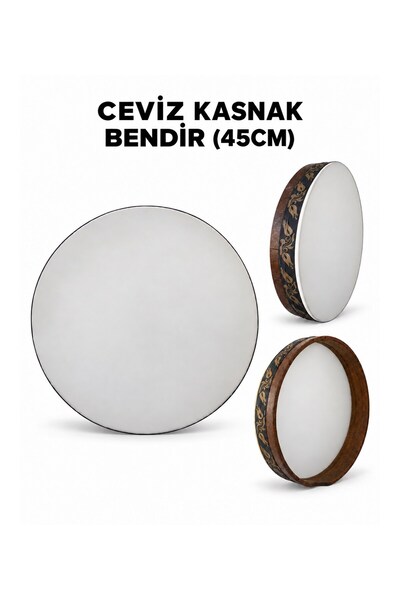 Ceviz Kasnak Sentetik Deri Bendir 45 cm – Kılıf ve Alyan Hediyeli
