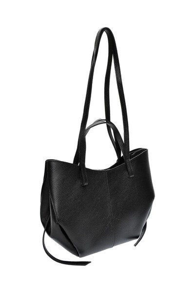 SimpleFind Luisa Vannini Geanta piele -Jovana-NEGRU ,Geanta de umar piele nat...