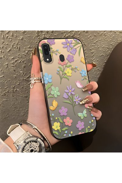 CHICASELUX Samsung Galaxy A30/A20 Compatible Colorful Flower and Butterfly Ca...