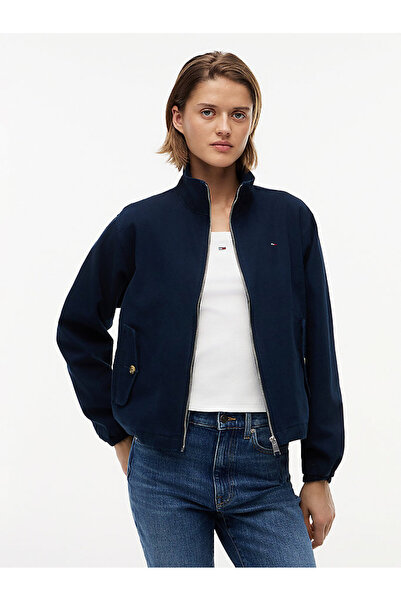 Tommy Hilfiger TJW Kadın Regular Fermuarlı Pamuklu Ceket