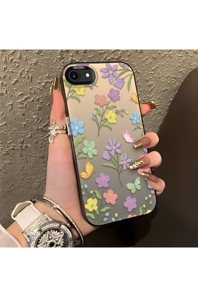CHICASELUX iPhone 7/8/Se 2020 2022 Compatible Colorful Flower and Butterfly C...