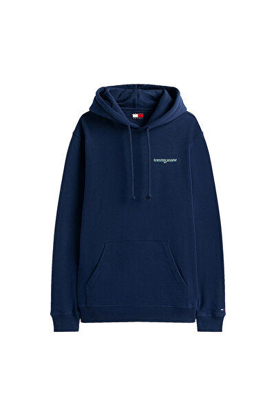 Tommy Hilfiger Ανδρικό Φούτερ με Κουκούλα, Λογότυπο στην Πλάτη, Τερί, Μεγέθη L