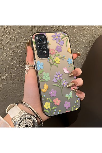 CHICASELUX Redmi Note 11/Note 11S Compatible Colorful Flower and Butterfly Ca...