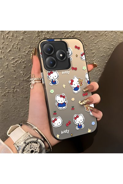 CHICASELUX Realme C63 4G/C61 Compatible Cute Cartoon Cat Style Case, Shock Ab...