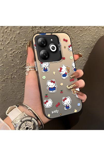 CHICASELUX حافظة متوافقة مع هاتف Tecno Spark 20C بتصميم قطة كرتونية لطيفة، هي...
