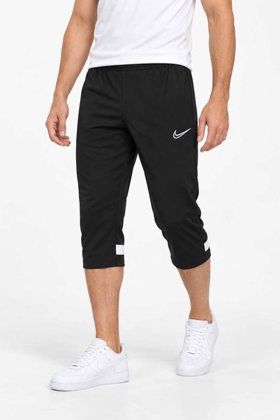 Nike Erkek Siyah 3/4 Eşofman Altı Kapri Spor Fitness Antrenman Pantolonu