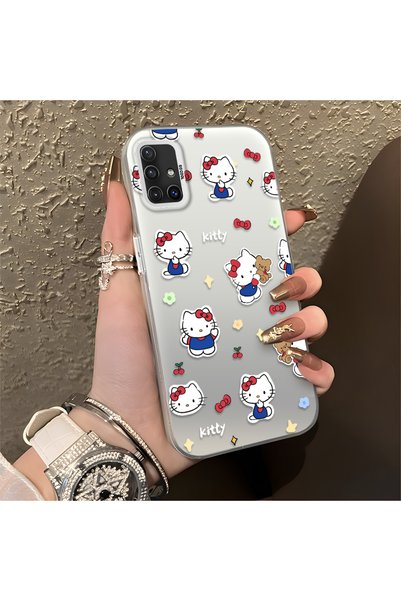 CHICASELUX Samsung Galaxy A51 4g Compatible Cute Cartoon Cat Style Case, Shoc...