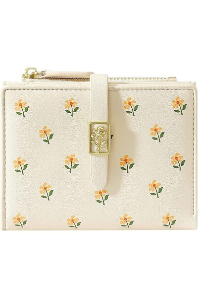 Arabest Women's Faux Bi-Fold Wallet,5 Card Slots,ID Window,Zipper Coin Pocket...
