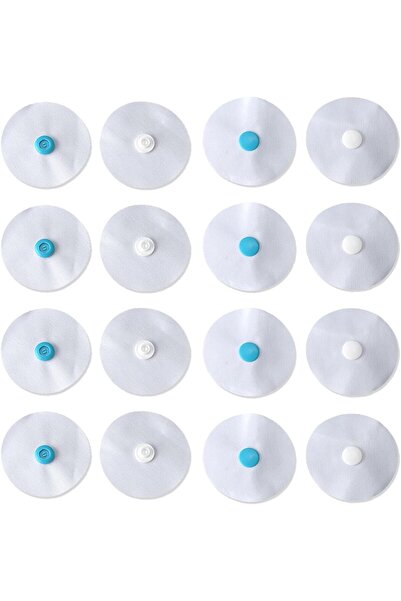 Arabest 16 Pcs Duvet Snaps,Iron-On Quilt Cover Fasteners,Non-Woven Fabric Com...