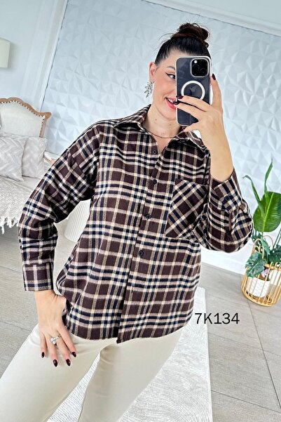 İnce Topuk Plaid Lumberjack Shirt 7K134