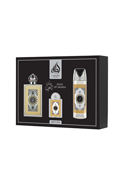 lattafa Pride King Of Arabia EDP 100 ml + EDP 20 ml + Deodorant Spray 200 ml ...