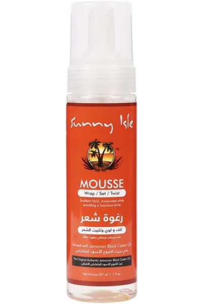 Sunny Isle موس تصفيف للشعر المستعار والضفائر والوصلات مع زيت الخروع الجامايكي...