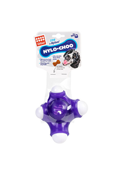 Gigwi Jucărie pentru câini Os pătrat Nylo-choo, Nailon, cauciuc, 15 cm