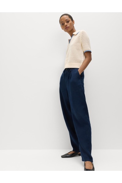 Marks & Spencer Saf Keten Pantolon