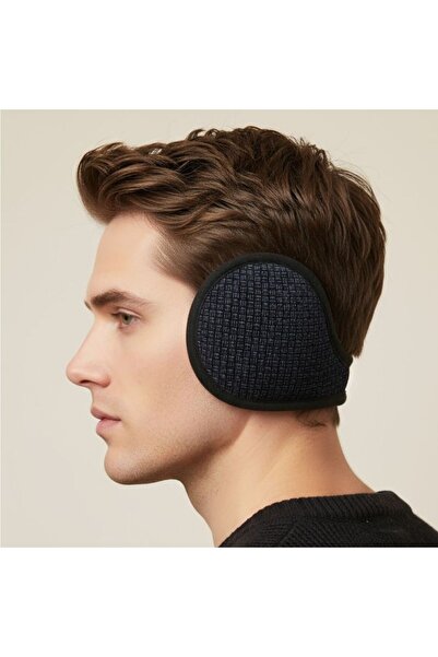 Kmt Style Thermal insulating earmuffs with checkered texture, size 22×19 cm, ...