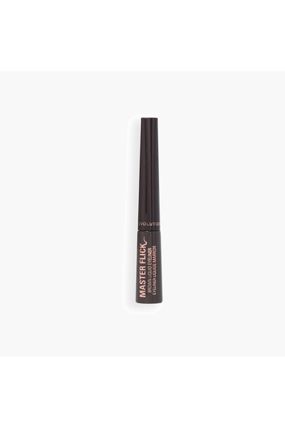 Makeup Revolution London محدد عيون سائل بني اللون من ماستر فليك