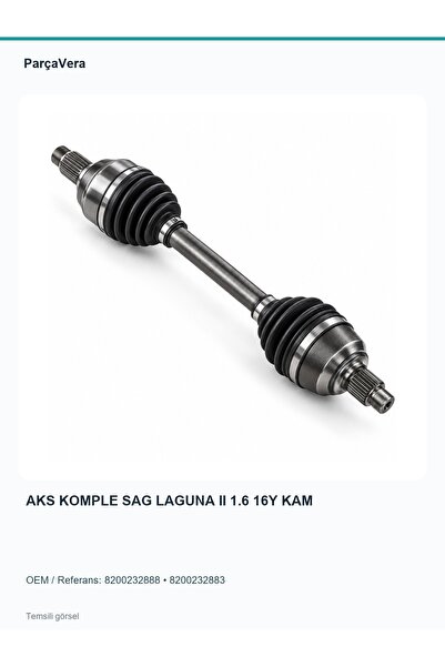 AKS KOMPLE SAG LAGUNA II 1.6 16Y KAM