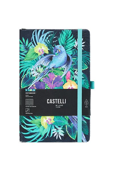 papirosbookstore ΤΕΤΡΑΔΙΟ CASTELLI MILANO ΡΙΓΕΜΕΝΟ 13Χ21 ΕΔΕΜ ΤΖΟΥΝΓΚΛΕ Π