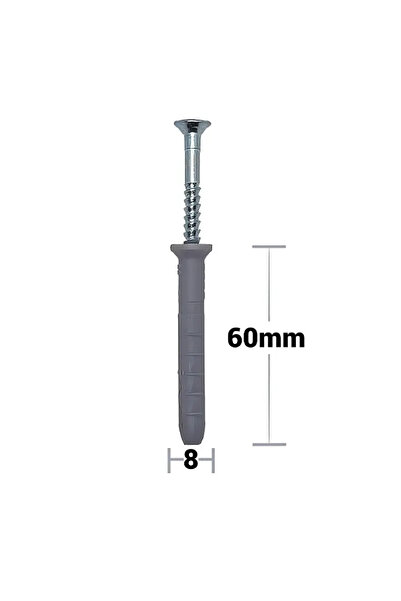 Generic Brand Diblu cu surub Nylon Hammer fixing 8*60 (100 buc)