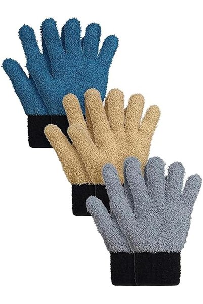 Tazweeq Reusable Microfiber Dusting Gloves for Efficient House, Kitchen, and ...