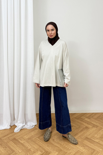 Melike Tatar Basic Two-Thread Tunic 79-7037