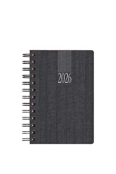 papirosbookstore Ημερολόγιο 2027 Καθημερινό 17.2x24εκ. Κασμίρ Σπιράλ Ανθρακί L