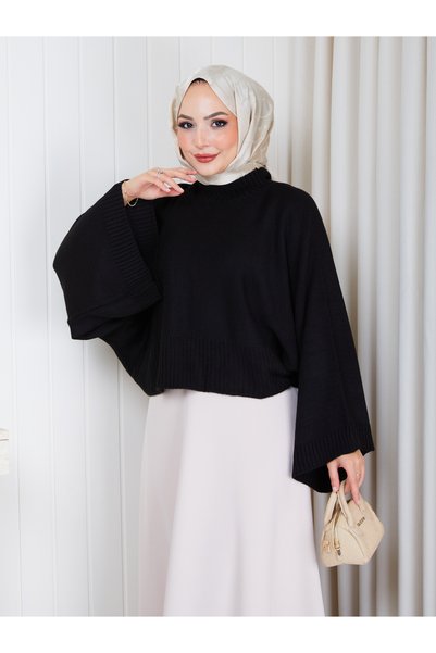 EFSUN MODA Women's Bat Sleeve Oversize Knitwear Sweater