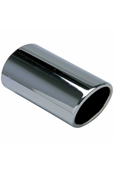Generic Brand Universal Απόληξη Εξάτμισης 72x80mm Ανοξείδωτο Ατσάλι Μαύρο Οβά...