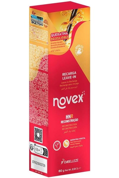 NOVEX Keratin Recharge Leave In Conditioner, Reconstructive Keratin, Frizz Co...