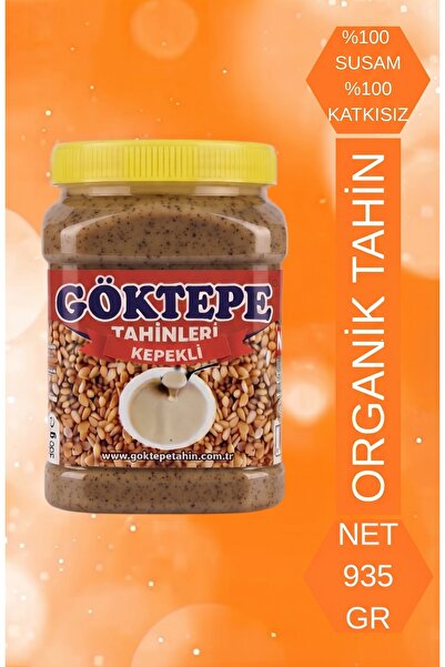 Göktepe Organik Kepekli Tahin Taş Değirmen Çifte Kavrulmuş 935 gr