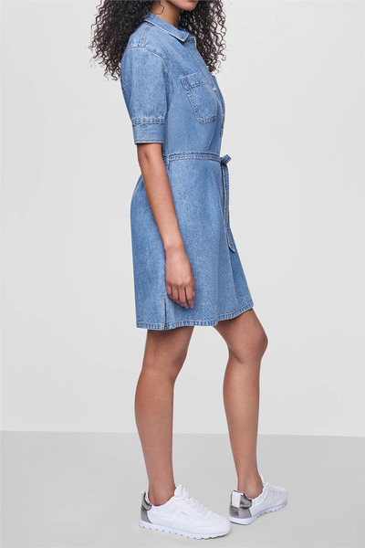 Dkny Short Sleeve Shirt D Kadın Gömlek Elbise Çok Renkli