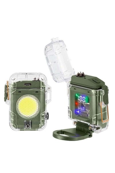 Trip and more Electric lighter with lamp - black
