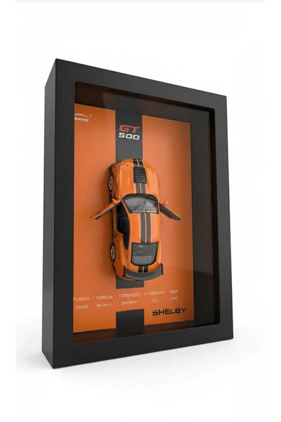 Generic Brand Tablou Decorativ 3D cu Mașină Sport în Ramă, Design Modern pent...