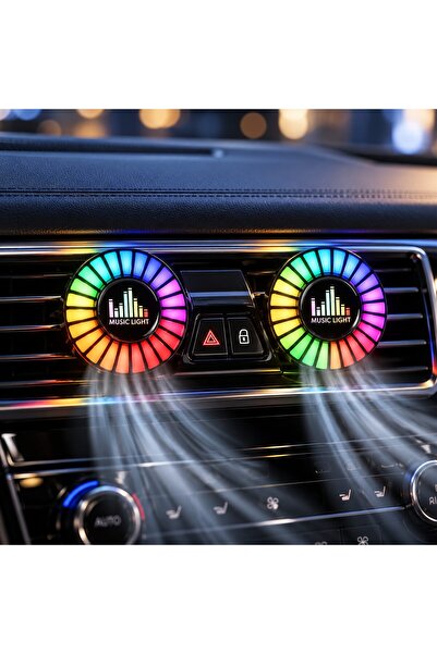 OEM Lampă ambientală auto KWMLIGHT, 24 LED-uri RGB, Sincronizare muzicală, Pa...