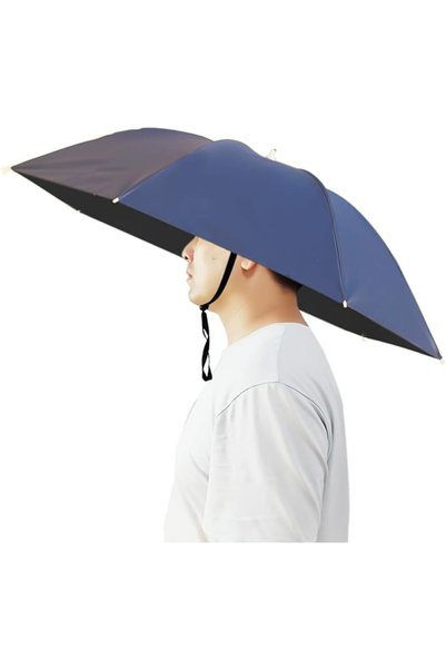 GENERAL Umbrella Hat, 37 inch Fishing Umbrella Hat Hands Free Foldable UV Pro...