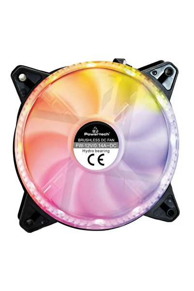 POWERTECH PT-909 – Ανεμιστήρας Κουτιού 120 χιλ. με Φωτισμό RGB & Σύνδεση 6 ακ...