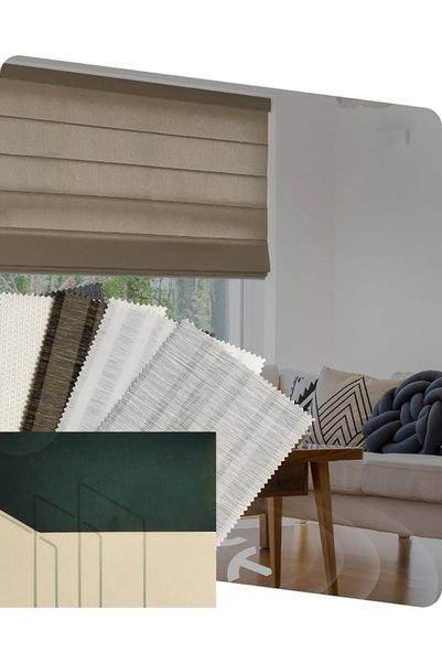 Yoolax Motorized Roman Blinds with Remote, Smart Blinds for Windows Blackout ...