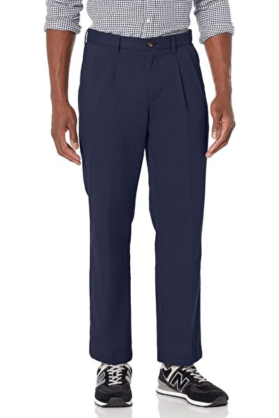 OEM Ανδρικά αντιρυτιδικά παντελόνια chino, κλασική γραμμή και πιέτες, ναυτικό...