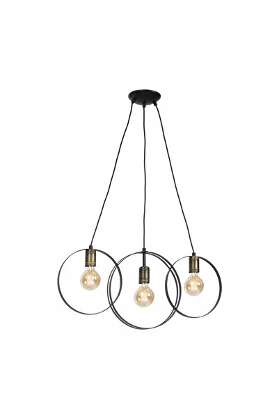 Klausen Candelabru Olimpia KL113002, 3xE27, negru+bronz, IP20,