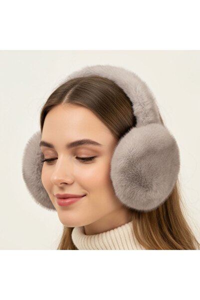 Kmt Style Foldable earmuffs made of imitation mink fur, dimensions 24×21 cm, ...