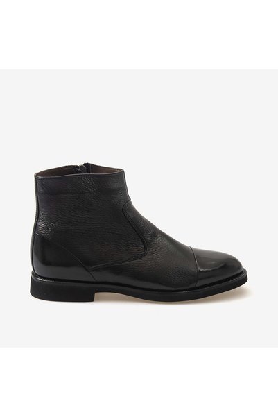 Mocassini Gold Men's Eva Sole Zippered Genuine Leather Boots 8038