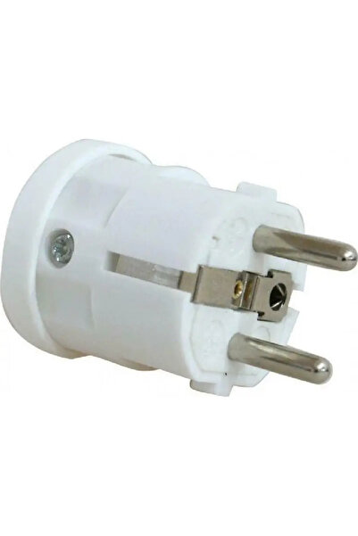 POWERTECH PT-172 — Αρσενικό βύσμα τροφοδοσίας Σούκο (Λευκό)