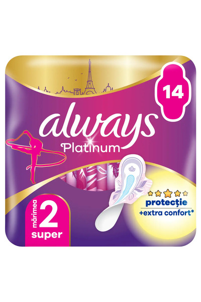 N-A Pachet Duo absorbante Always Platinum Ultra Super Plus 14buc
